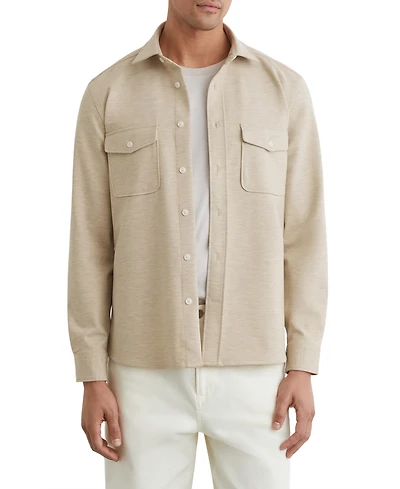 Reiss Men's Mcshane Twin-Pocket Button-Through Overshirt