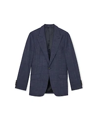 Reiss Men's Penso Wool-Blend Check Single-Breasted Classic-Fit Suit Blazer