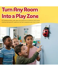 Contixo Rc7 Wall Climbing RC Stunt Ladybug with Led Lights and Spray, Remote Control Bug Toy for Floors, Walls, Ceilings and Glass, Kids Ages 3+