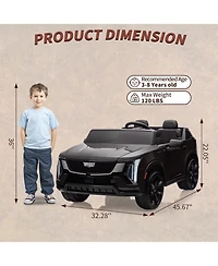 homfan 24V Licensed luxury 2-Seater Ride-On Car, Parent Remote Control, 4-Wheel Suspension, Smooth Start, Led Lights, wireless connection Music