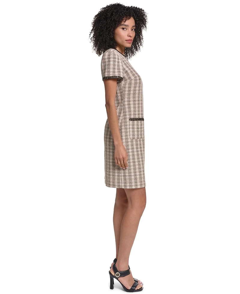 Karl Lagerfeld Paris Women's Crewneck Midi Dress