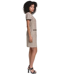 Karl Lagerfeld Paris Women's Crewneck Midi Dress