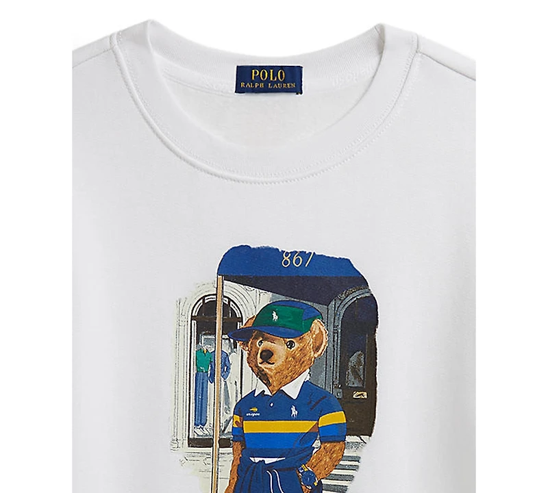 Polo Ralph Lauren Boys' 8-20 Us Open Bear Long-Sleeve Sweatshirt