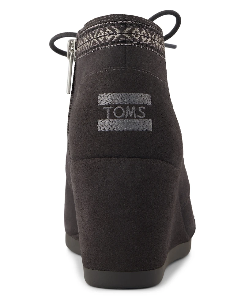 Toms Women's Desert Wedge Plus Lace-Up Booties