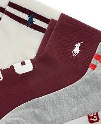 Polo Ralph Lauren Women's Varsity Polo 1967 Crew Socks, 6-Pack