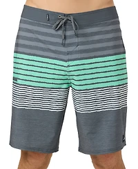 O'Neill Men's Hyperfreak Heat Striped Swim Boardshorts