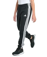 adidas Boys' 8-20 Essential 3-Stripe Fleece Cuffed Jogger Pants