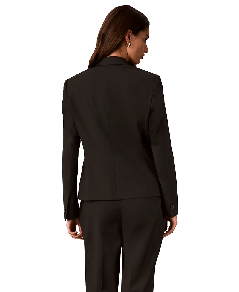 Calvin Klein Women's One-Button Peak Lapel Jacket