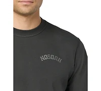 Hudson Jeans Men's Chest Logo Graphic Detail Crewneck T-Shirt