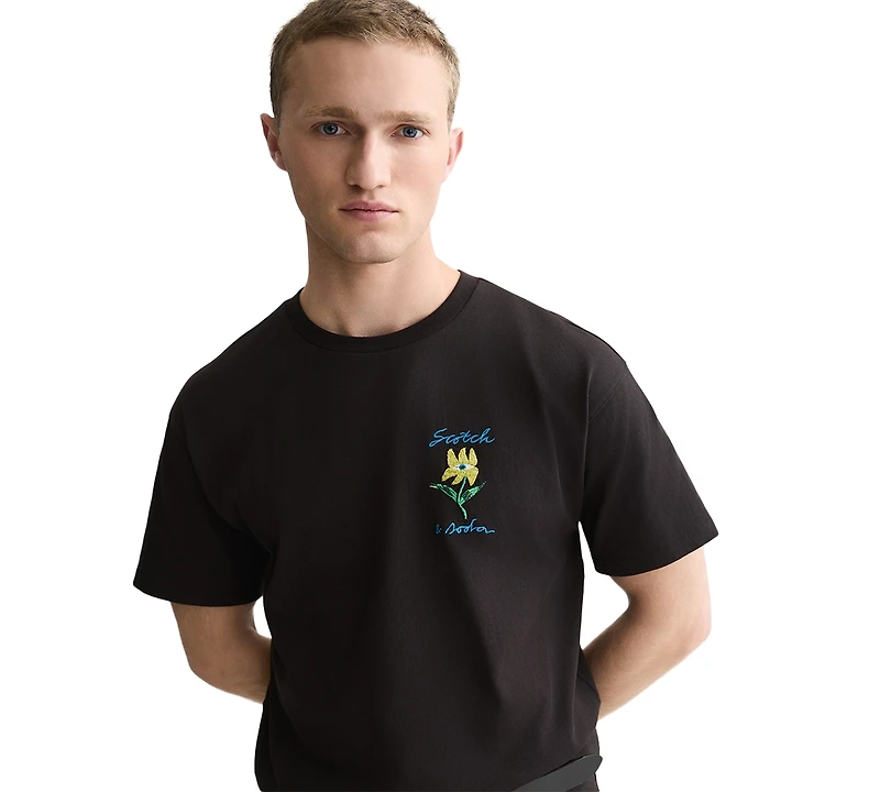 Scotch & Soda Men's Artwork Regular-Fit T-Shirt