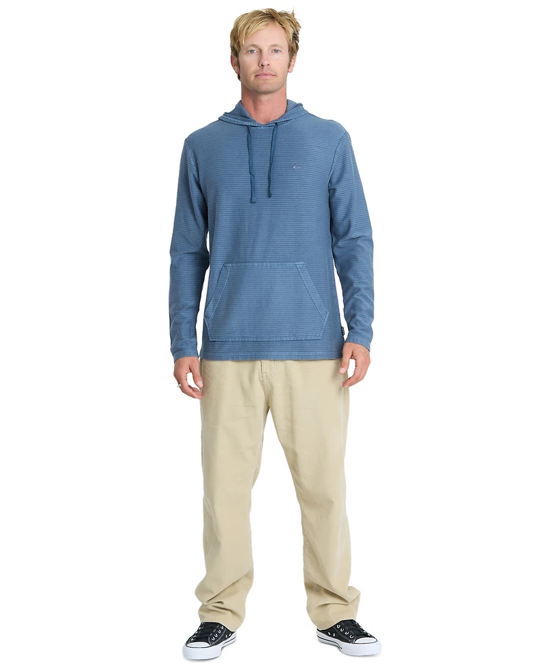 Quiksilver Men's Alamitos Lightweight Textured Knit Hooded Sweatshirt