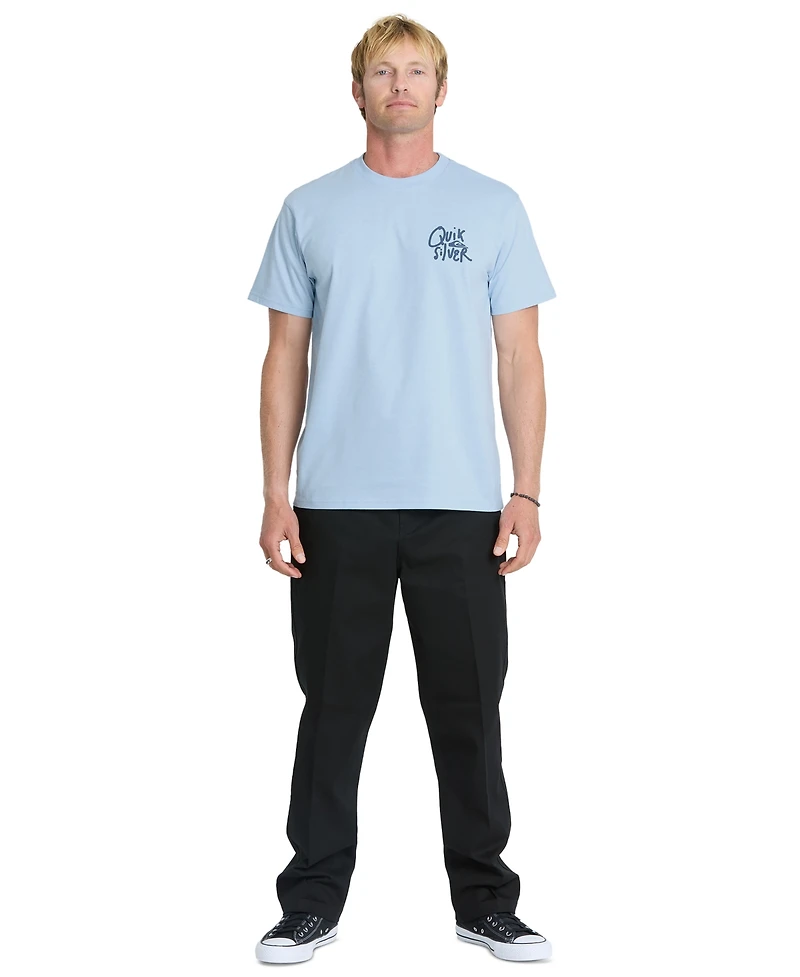 Quiksilver Men's Ringspun Cotton-Blend Crewneck T-Shirt