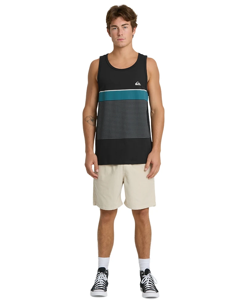 Quiksilver Men's Tijuana Striped Cotton Tank Top