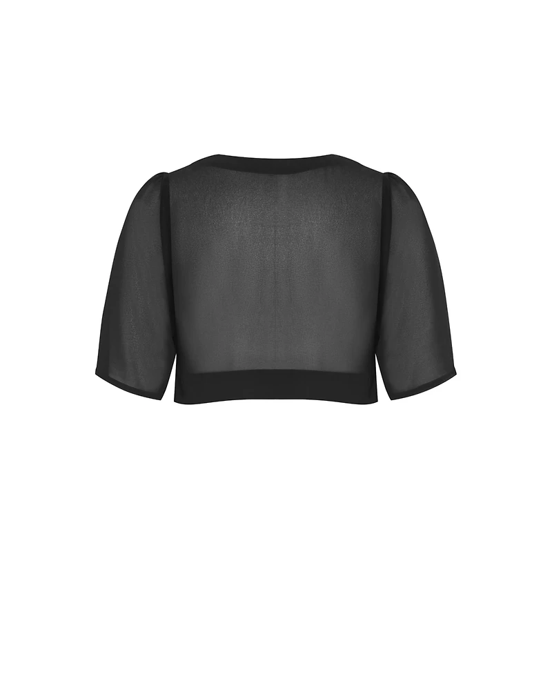 City Chic Women's Chiffon Shrug