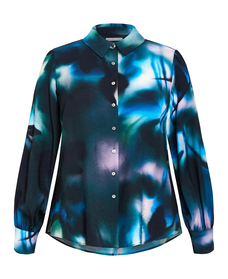 City Chic Women's Hayley Print Shirt