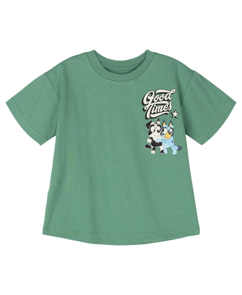 Bluey Little Boys' (5-8) Athletic 2-Piece Tee and Pants Set