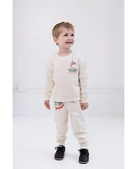 Disney Boys Lion King Toy Story Cars French Terry Sweatshirt and Jogger Pants Outfit Set to (2T - 10-12)