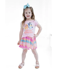 Bluey Toddler Girls (2T-5T) Two-Piece T-Shirt and Skirt Set