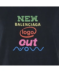 Pre-Owned Balenciaga Women's New Logo Graphic Print T-Shirt