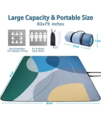 Aofar Picnic Blanket Waterproof Sandproof Beach Mat