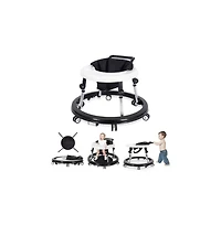 Kmaier Baby Walker Portable Adjustable Height Foldable Toddler Walker 9 Adjustable Heights, Baby Walker with Wheels Portable