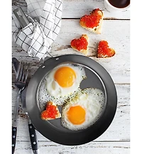 Commercial Chef 12" Carbon Steel Skillet, Non Stick Frying Pan with Ceramic Coating, Safe for Any Cooktop, Oven or Grill, Lighter and Cools Faste