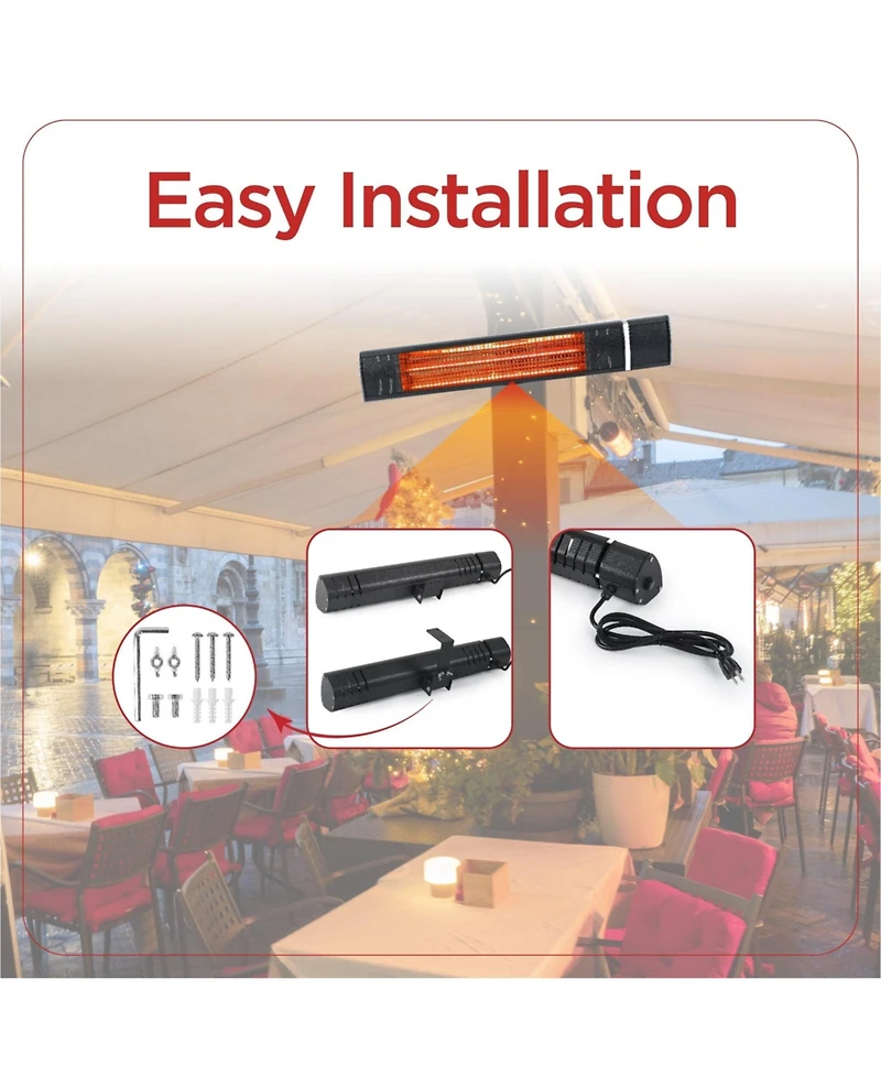 Black+Decker Wall Mounted Patio Heater