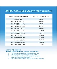 Commercial Cool 6350 Btu Portable Air Conditioner,Blue
