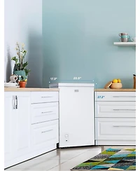 Black+Decker 2.0 Cu. Ft. Compact Chest Freezer, Deep Freezer Holds Up To 70 Lbs. of Frozen Food, Removable Storage Basket, Mechanical Temperature Cont