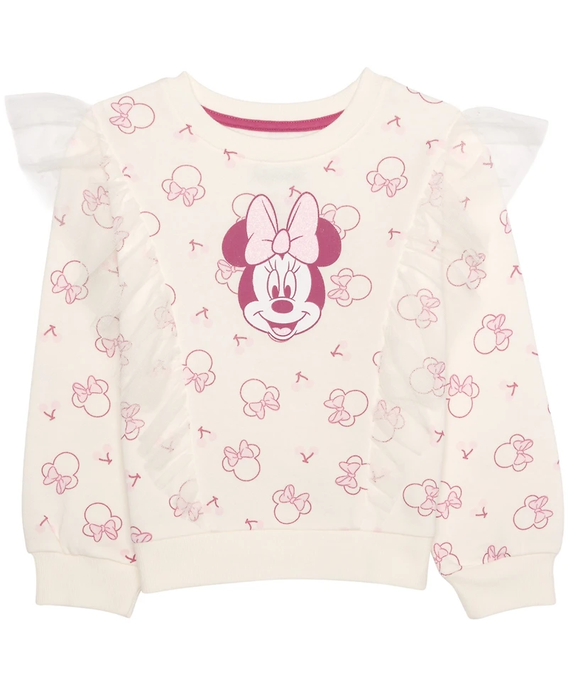Disney Girls' 2T-6X Minnie Mouse Cherry Top and Skirt, 2-Piece Set