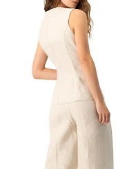Ivonne Women's Linen Tailored Vest