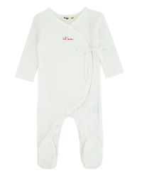 NoggiWear Baby ( 1M to 9 M ) Lil Love Embroidered Wrap Footie