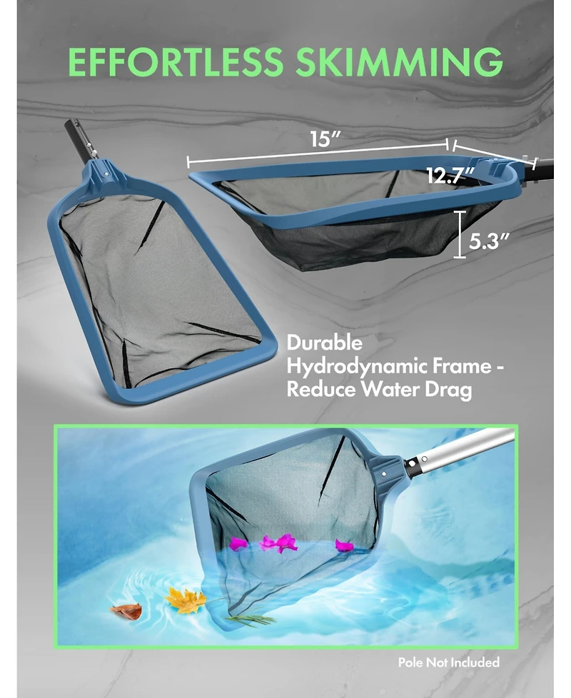 Xdovet Pool Skimmer Net Fine Mesh Leaf Debris