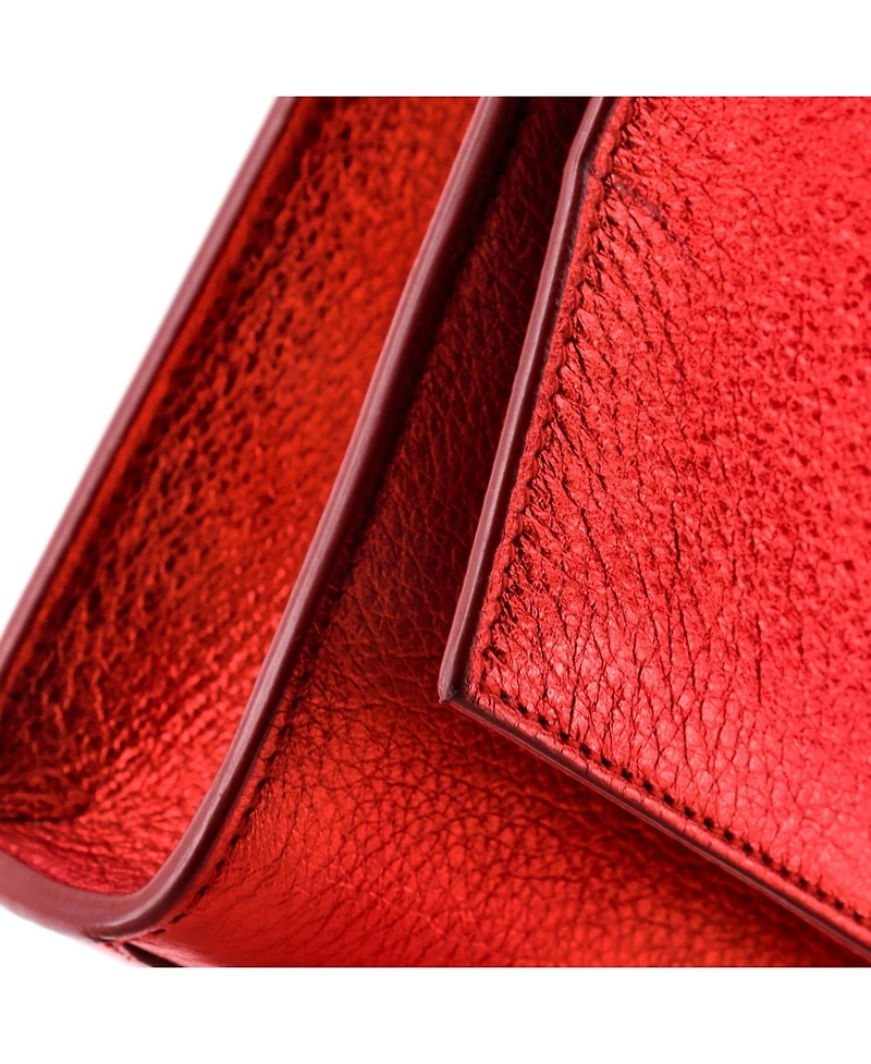 Pre-Owned Saint Laurent Long Classic Monogram Tassel Clutch Leather