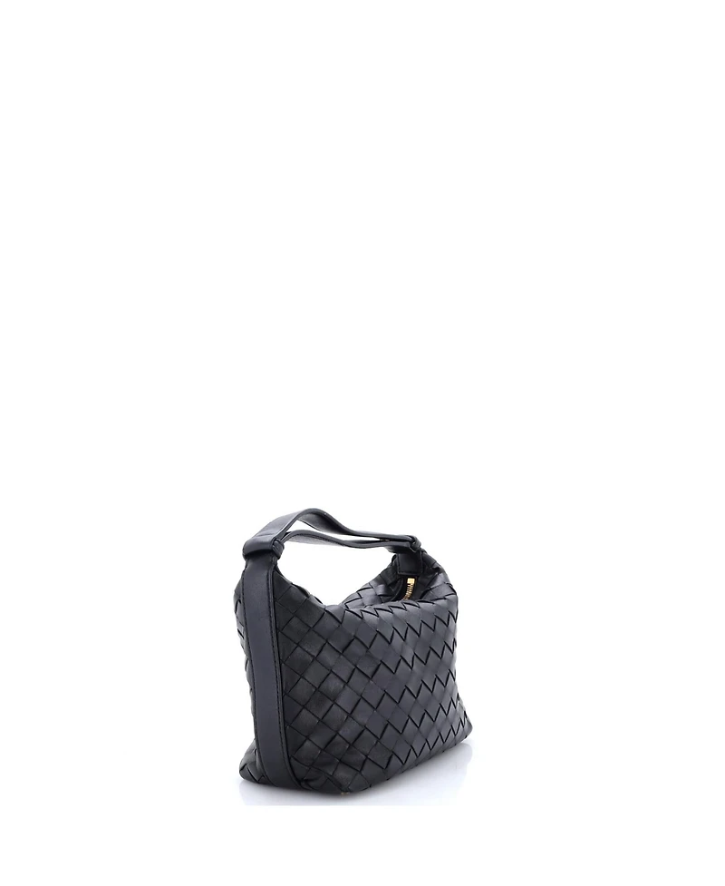 Pre-Owned Bottega Veneta Mini Wallace Shoulder Bag Intrecciato Nappa