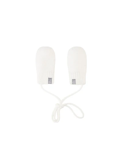 Deux par Baby Unisex Infant (3 Months- 12 Months) Knit Mittens with String