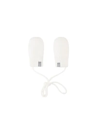 Deux par Baby Unisex Infant (3 Months- 12 Months) Knit Mittens with String