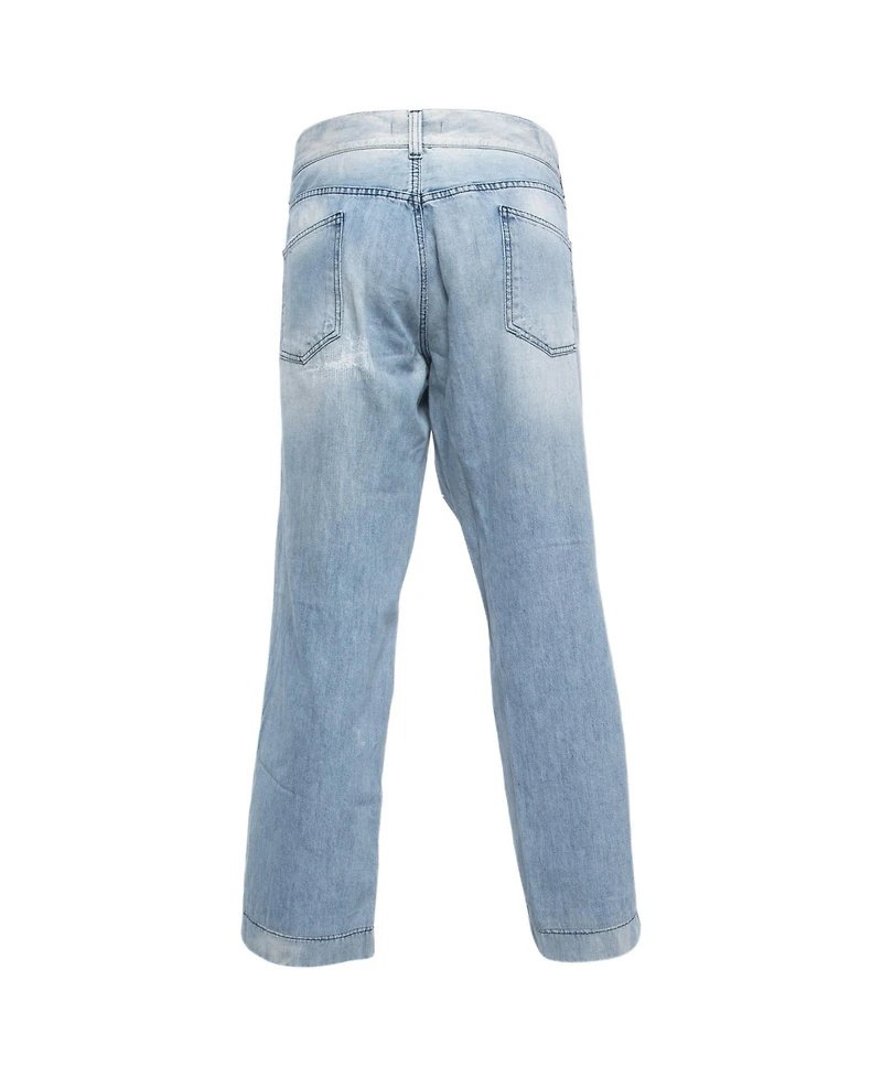 Pre-Owned Dolce & Gabbana Big & Tall Ripped Denim 14 Comfort Fit Jeans