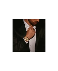 Bulova Men's Marine Star Series A Marc Anthony Gold-Tone Stainless Steel Bracelet Watch 35mm