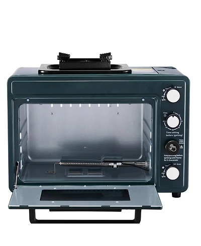 Vevor Outdoor Oven 2-in-1 Portable Gas Camping Stove Oven Combo Adjustable Fire