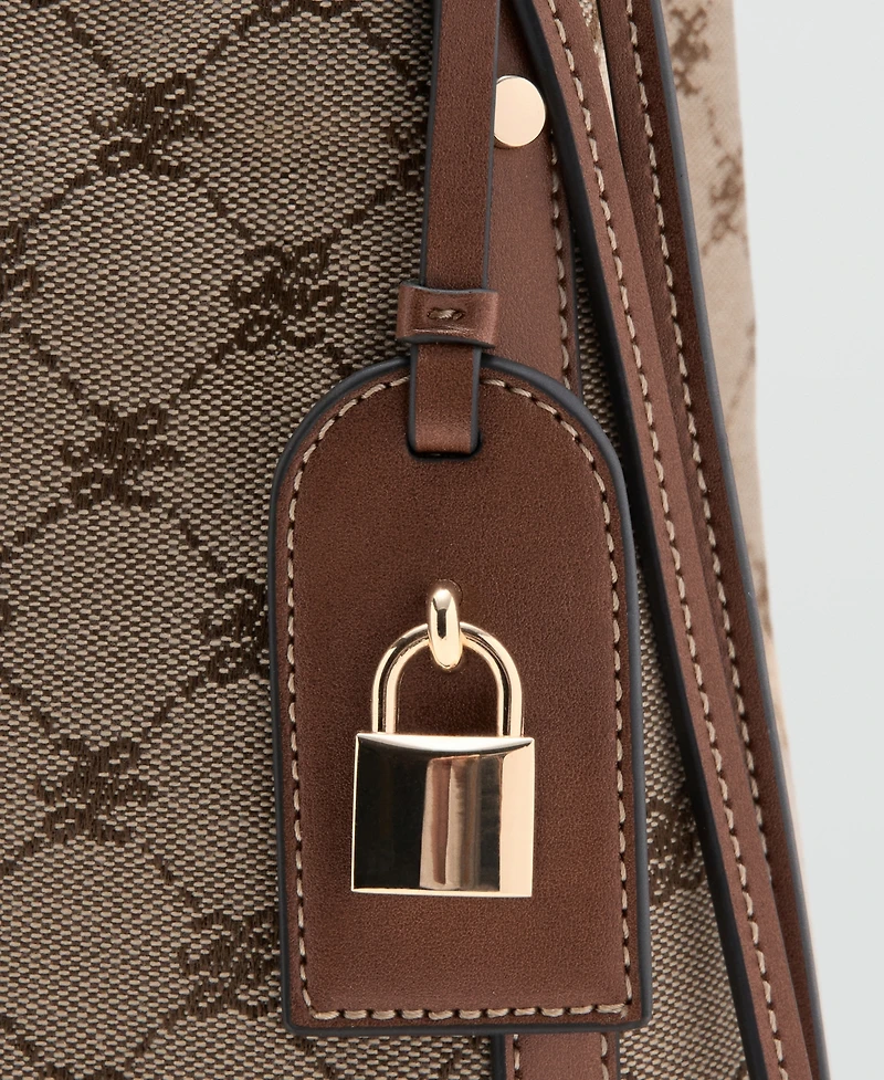 Mango Women's Jacquard Bucket Bag