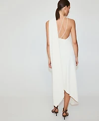 Mango Women's Asymmetrical Scarf Dress