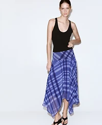 Mango Women's Long Flared Skirt