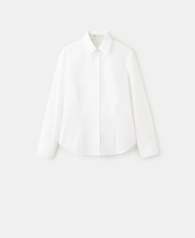 Mango Women's Slim-Fit Poplin Shirt