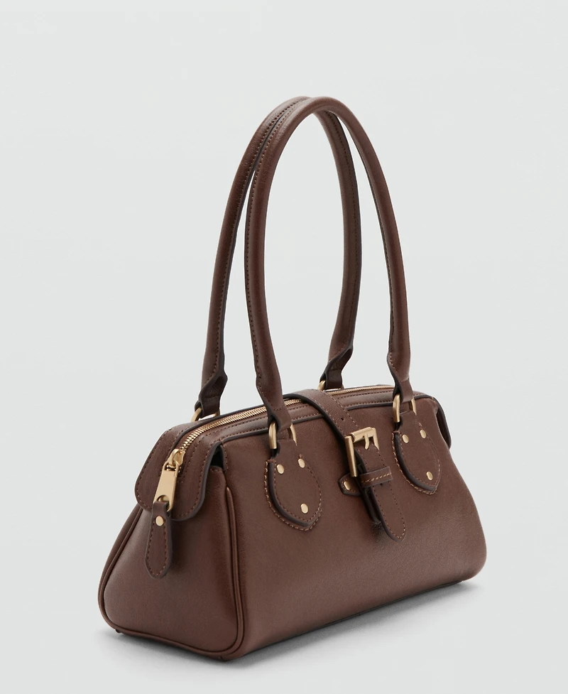 Mango Women's Buckle Shoulder Bag
