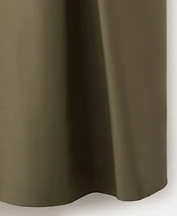Mango Women's V-Neck Shirred Lyocell Dress