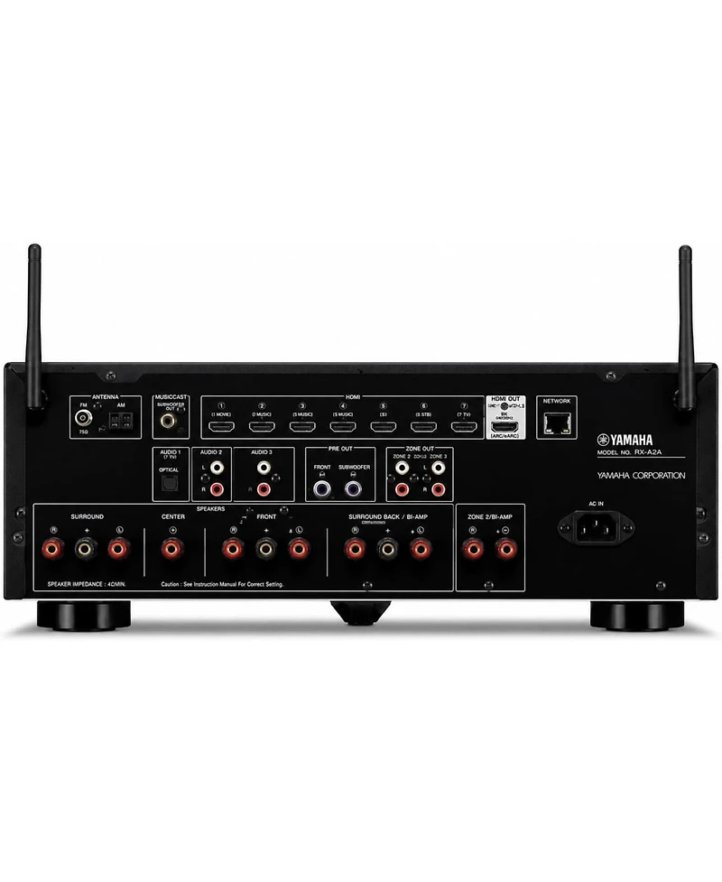 Yamaha Rx-A2A 7.2-Channel 8K Av Receiver Speaker Bundle