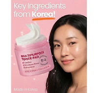 Lovery Korean Skin Care Resurfacing Toner Pads with Aha + Bha + Collagen - 70 Pads