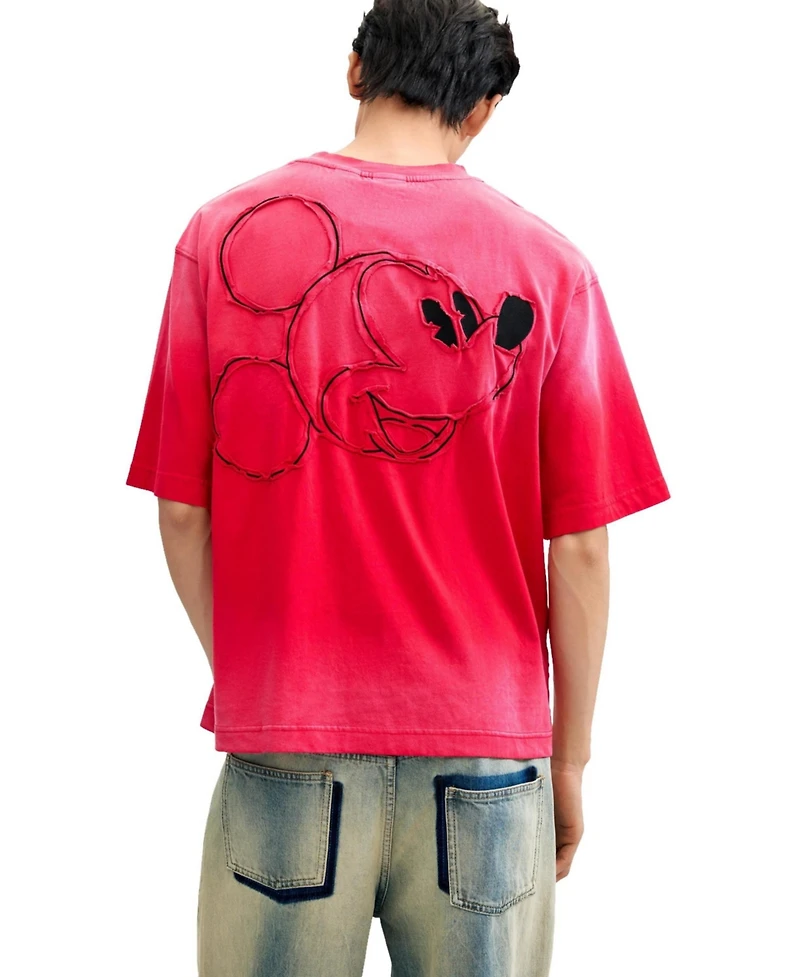 Desigual Men's Embroidered Mickey T-shirt