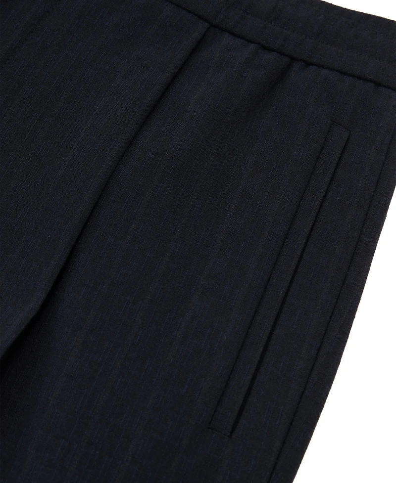 Reiss Men's Sidney Trouser Stripe Tapered Pleated Pants